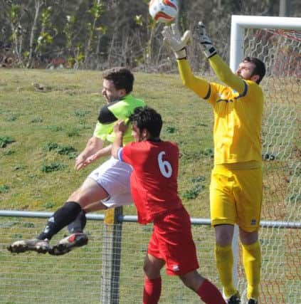 Hassocks V St Francis 6/4/15 (Pic by Jon Rigby) SUS-150704-103144008